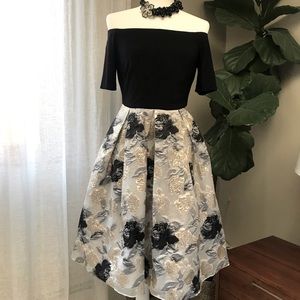 BOSTON PROPER Gorgeous off-the- shoulder holiday dress